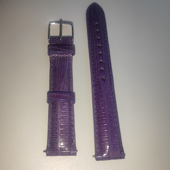 MICHELE 16mm Purple Lizard Watch Strap main image 5